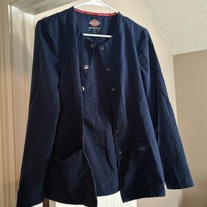 Navy scrubs jacket